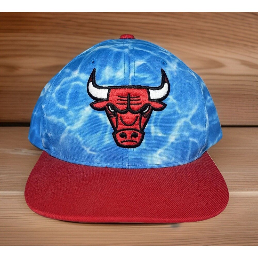 Chicago Bulls Hat NBA Mitchell & Ness Water Surf Snapback Blue Men’s One Size‎